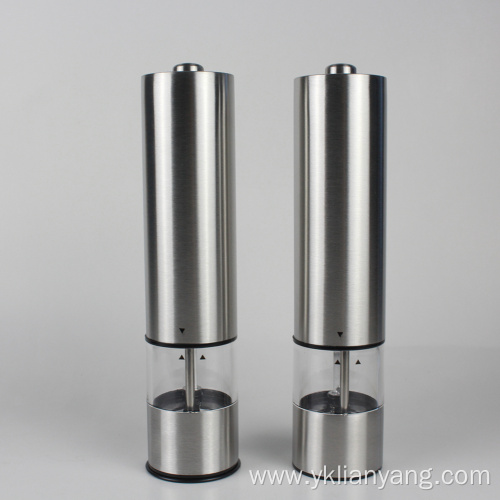 stainless steel electric salt and pepper grinder mill